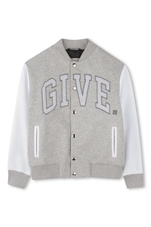 Light grey bomber jacket GIVENCHY KIDS | H30702A01